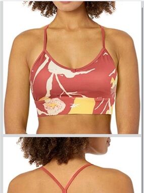 Reebok Vibrant Orange and Yellow Sports Bra